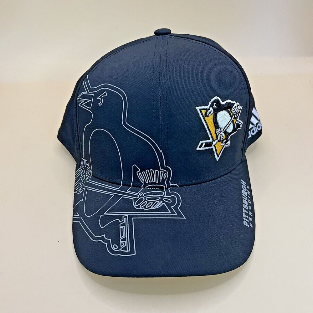 Authentic Pro‎ Collection Pittsburgh Penguins Adidas NHL Fitted SM/MD Hat Cap